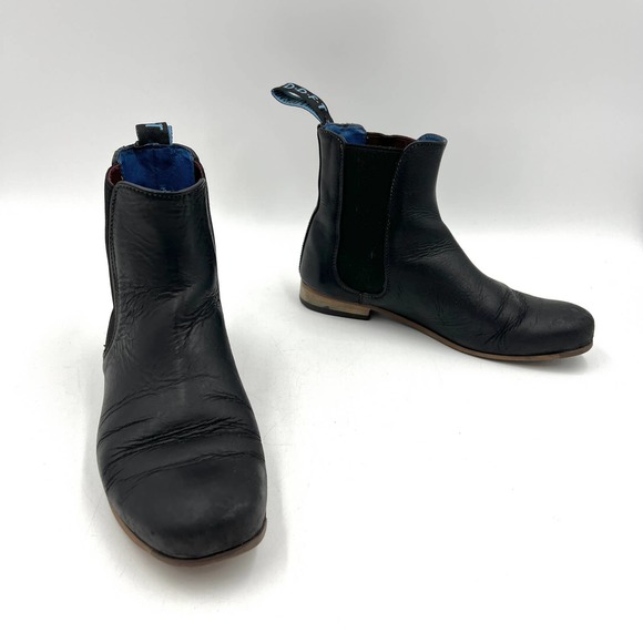 John Fluevog Black Ankle Boots - Picture 2 of 11